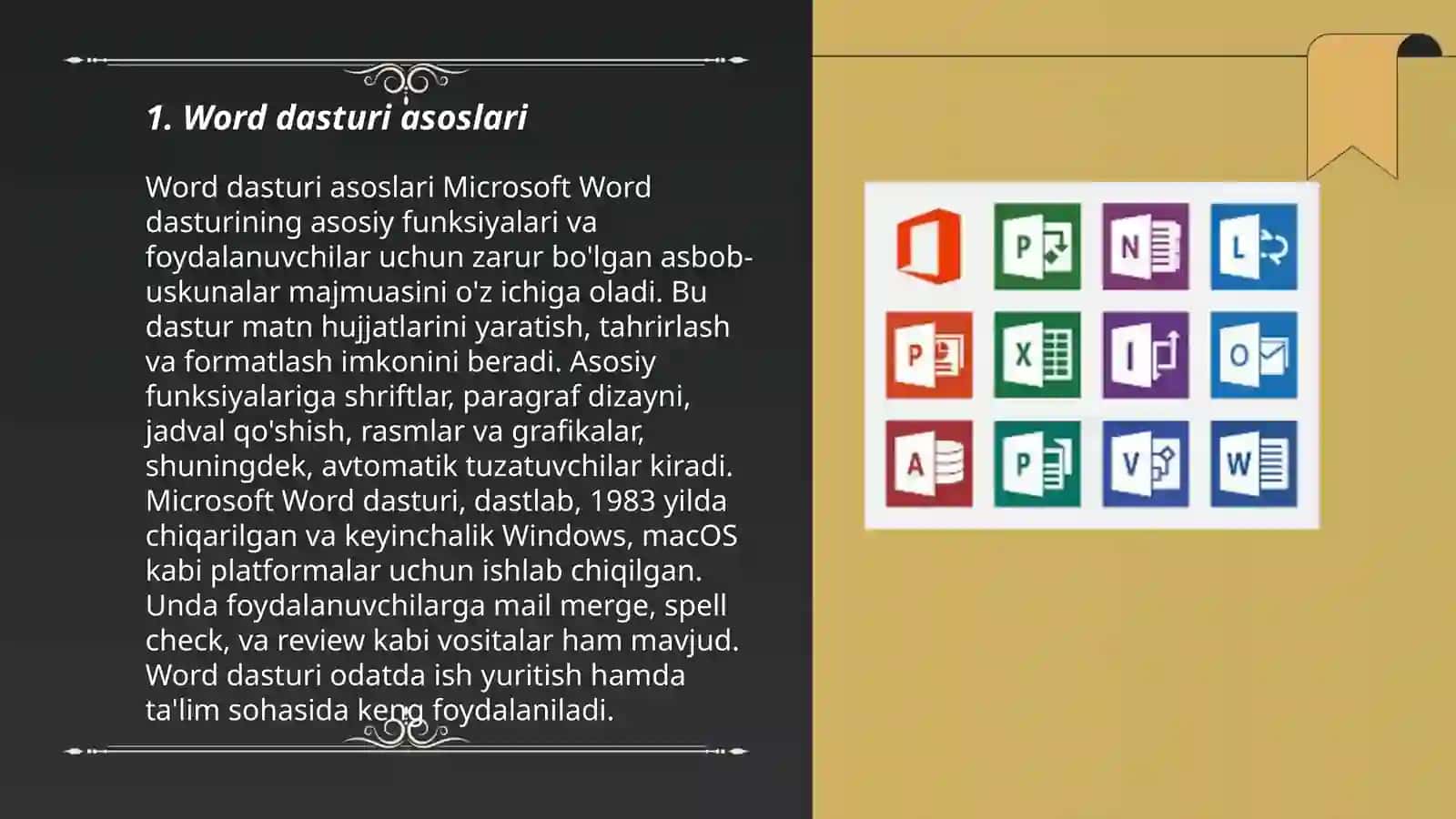 Word dasturi asoslari 3