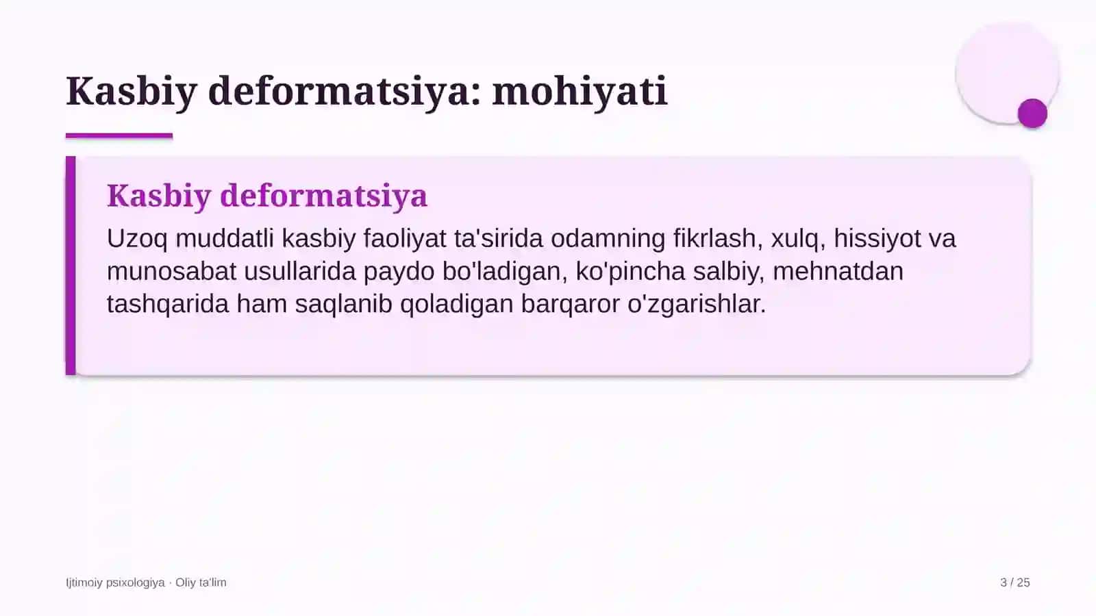Ehtiyot qismlar do'konlarida kasbiy deformatsiya 3