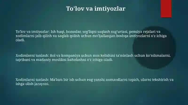 Xodimlarni tanlash 3