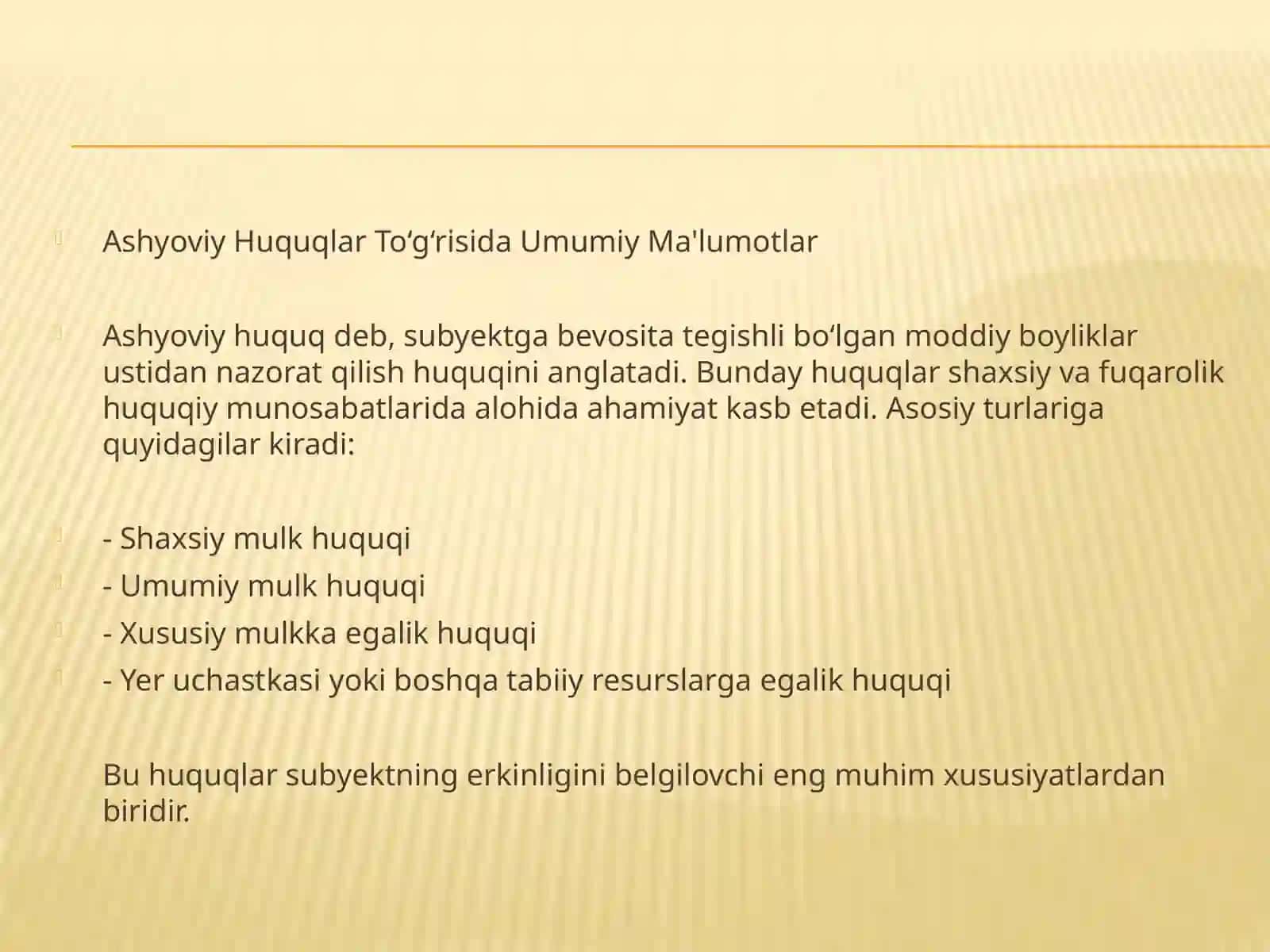 Ashyoviy huquqlar 3