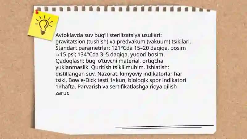 Terapevtik stomatologiyada sterilizatsiya usullari 3
