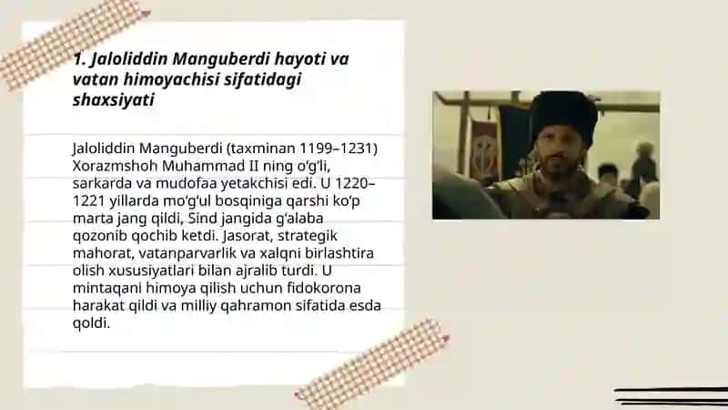 Jaloliddin Manguberdi Vatan himoyachisi 3