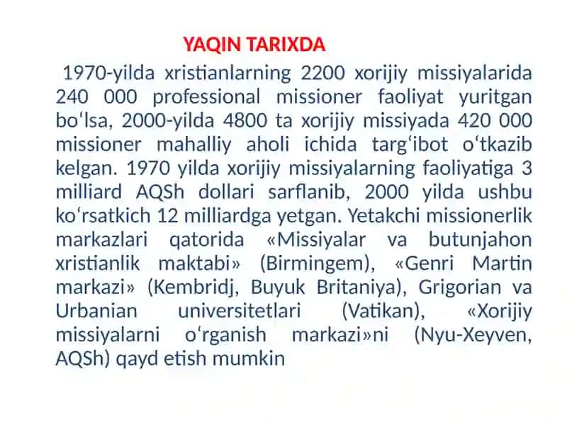XX-XXI-ASRLARDA MISSIONERLIK VA PROZELITIZM 3