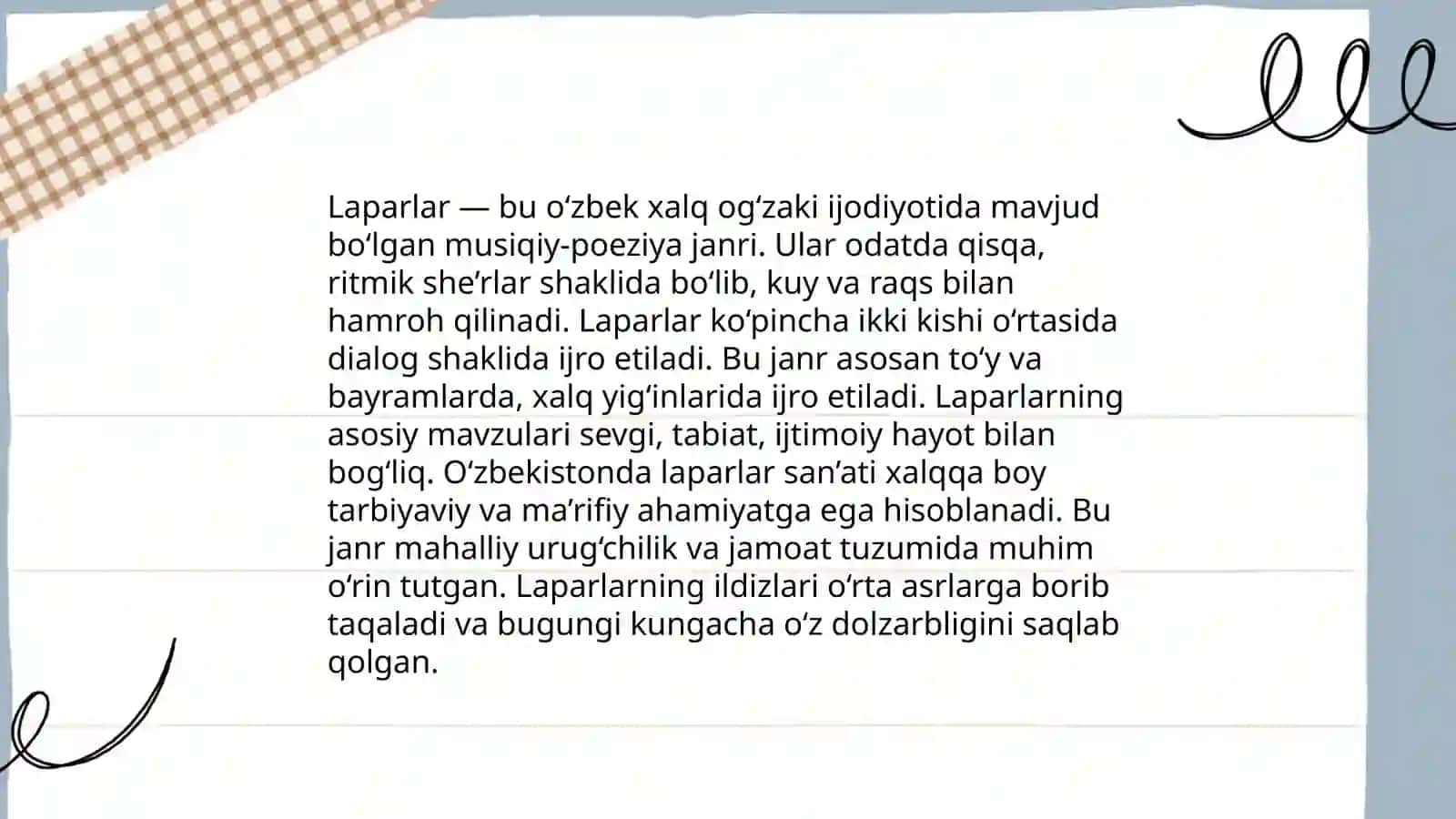 Xalq ogʻzaki ijodi janrlari 3