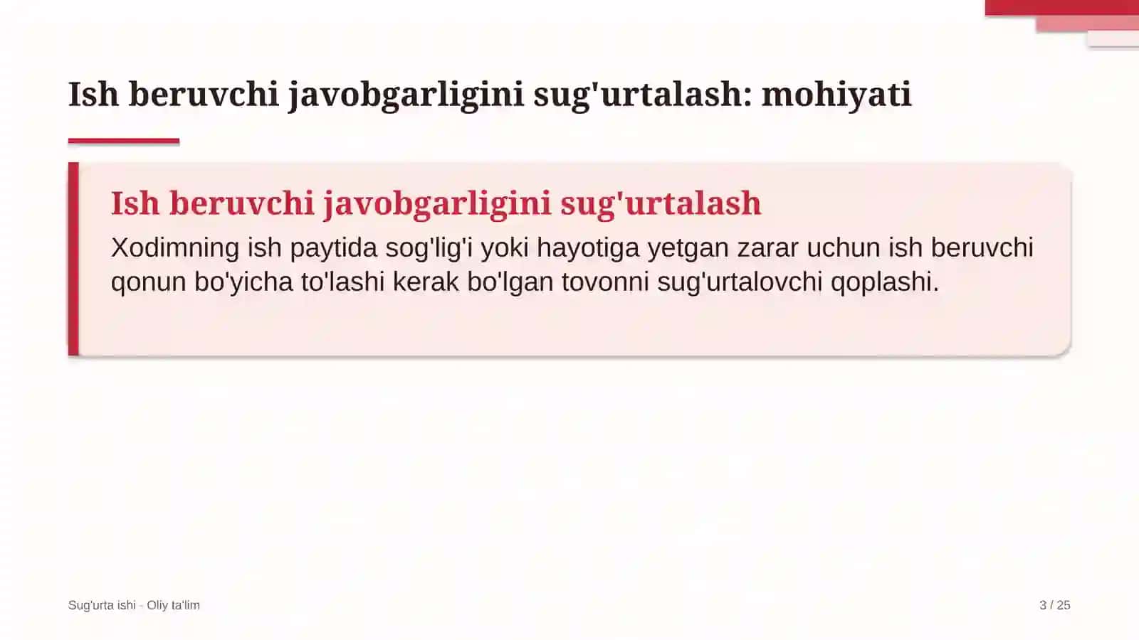 reklama agentliklarida ish beruvchining fuqarolik javobgarligini sug'urtalash 6504 3