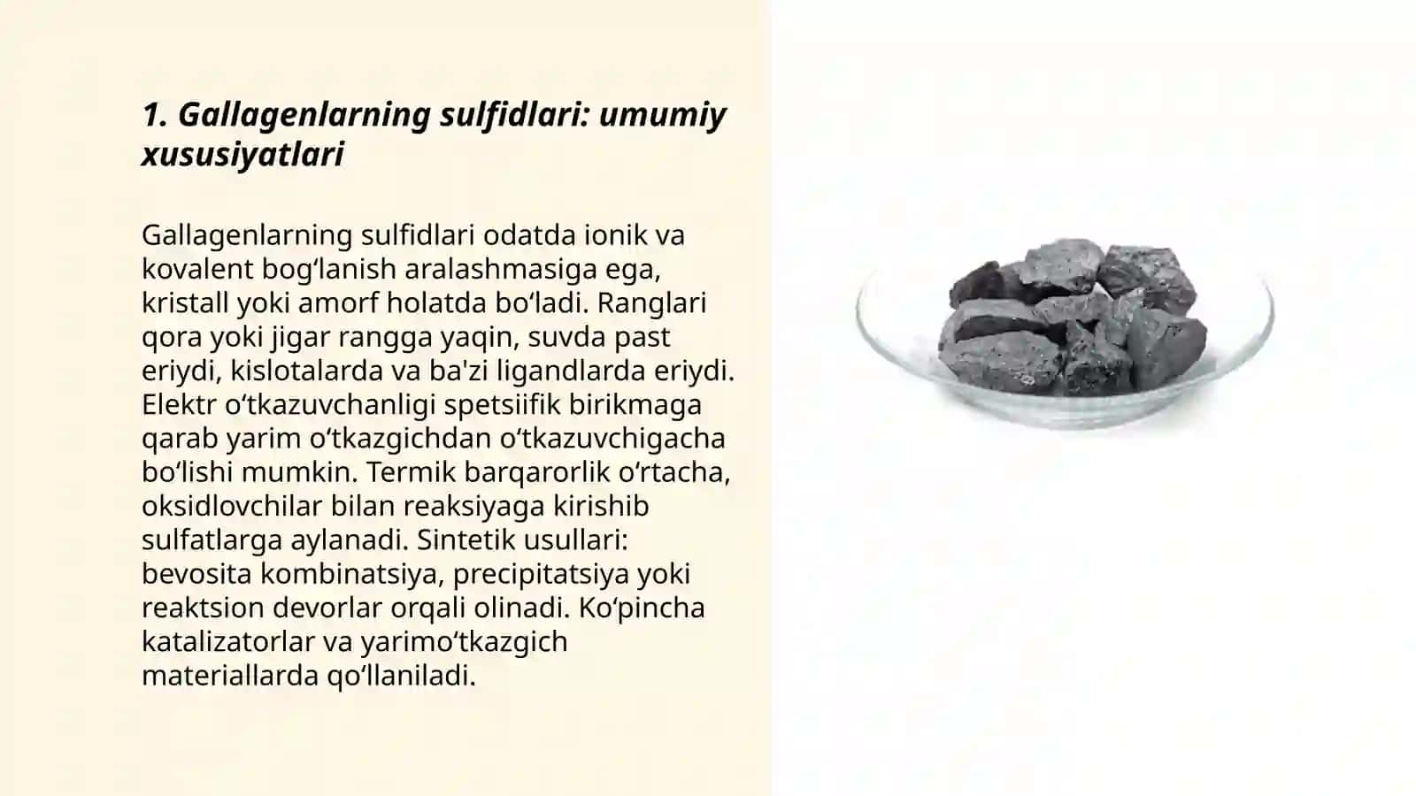 Gallagenlarning sulfidlari 3