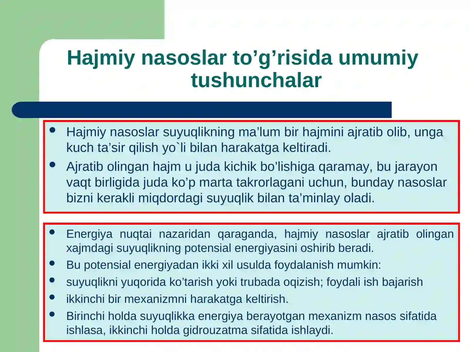 HАJMIY VA OQIMCHAVIY NАSОSLАR 3