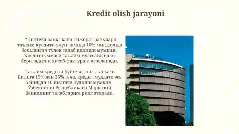 Ta'lim kreditlari 3