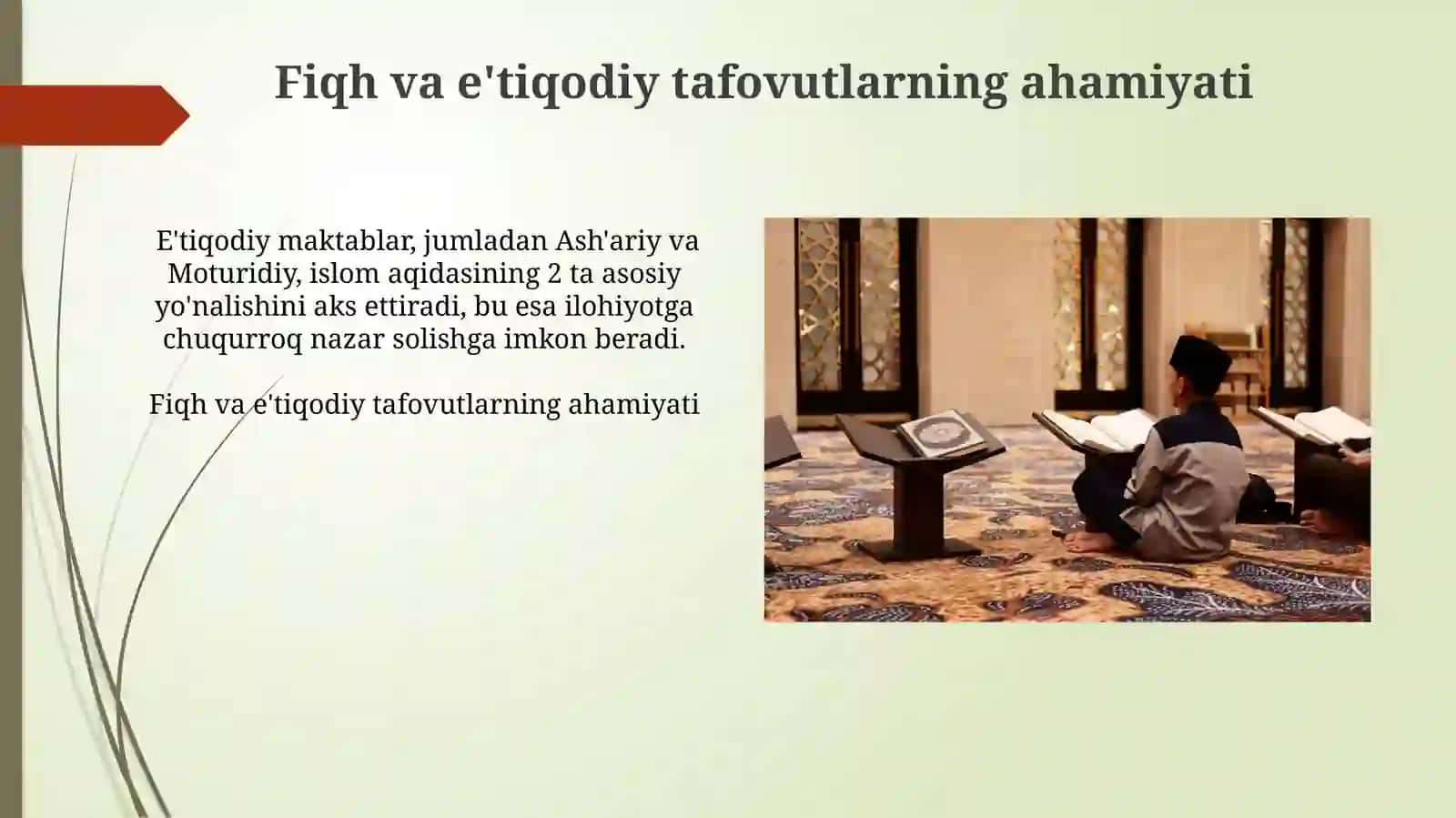 Islomdagi fiqihiy va aqidaviy mazhablar 3