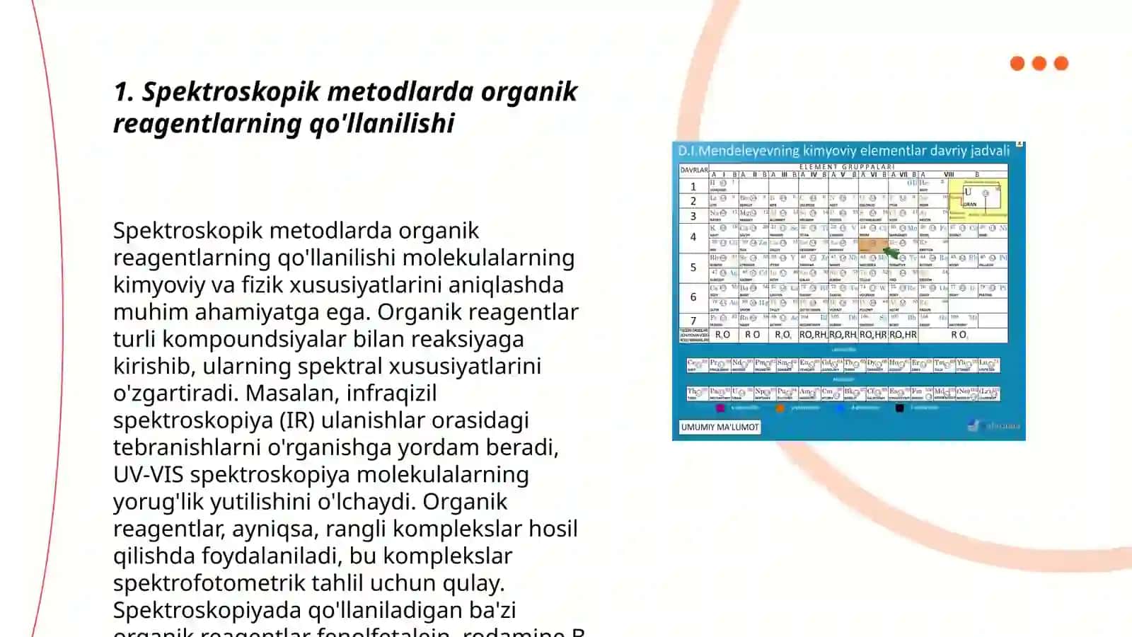 Analitik kimyoda organik reagentlarning qo'llanilishi 3
