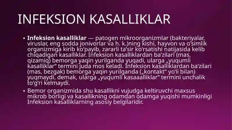 INFEKSION KASALLIKLARNI DIAGNOSTIKA USULLARI 3