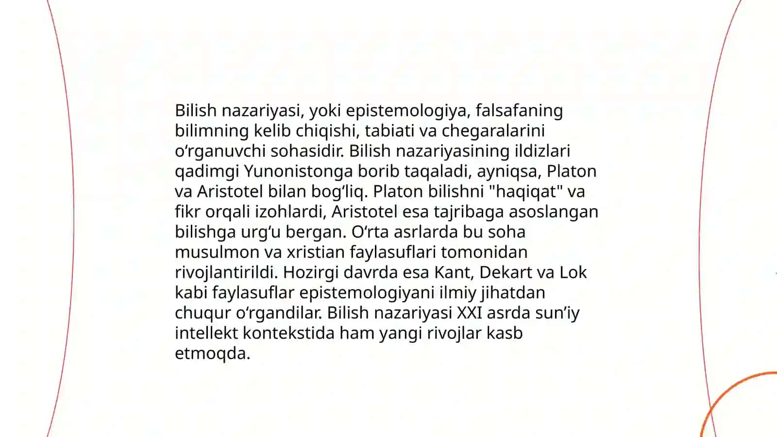Bilish na'zaryasi 3
