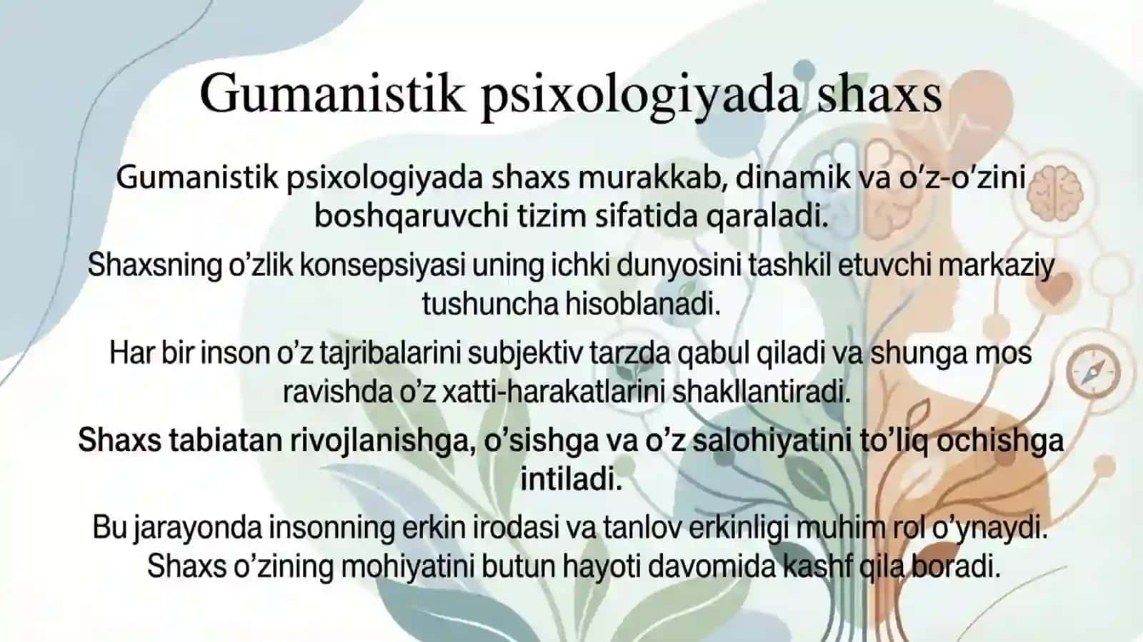Gumanistik psixologiyada shaxs 3