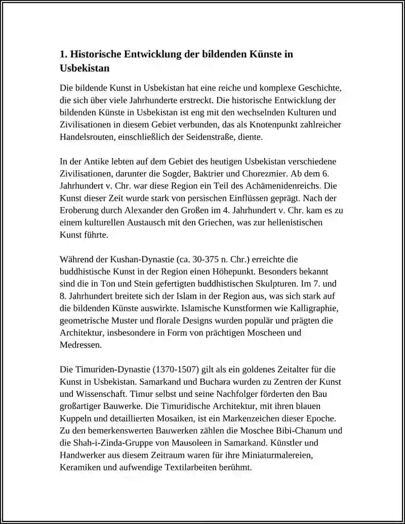 Thema: KUNST LITERATUN UND BILDUNG IN UZBEKISTAN 3