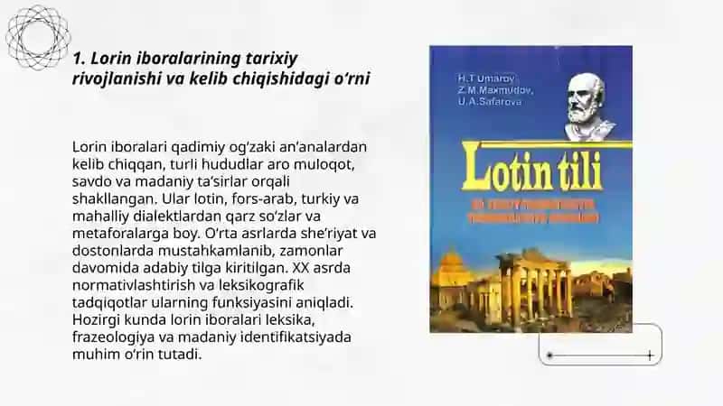 Lorin iboralarining barcha jabhalarda turgan oʻrni 3