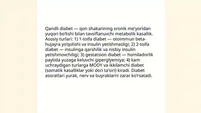 Qandli diabet 3