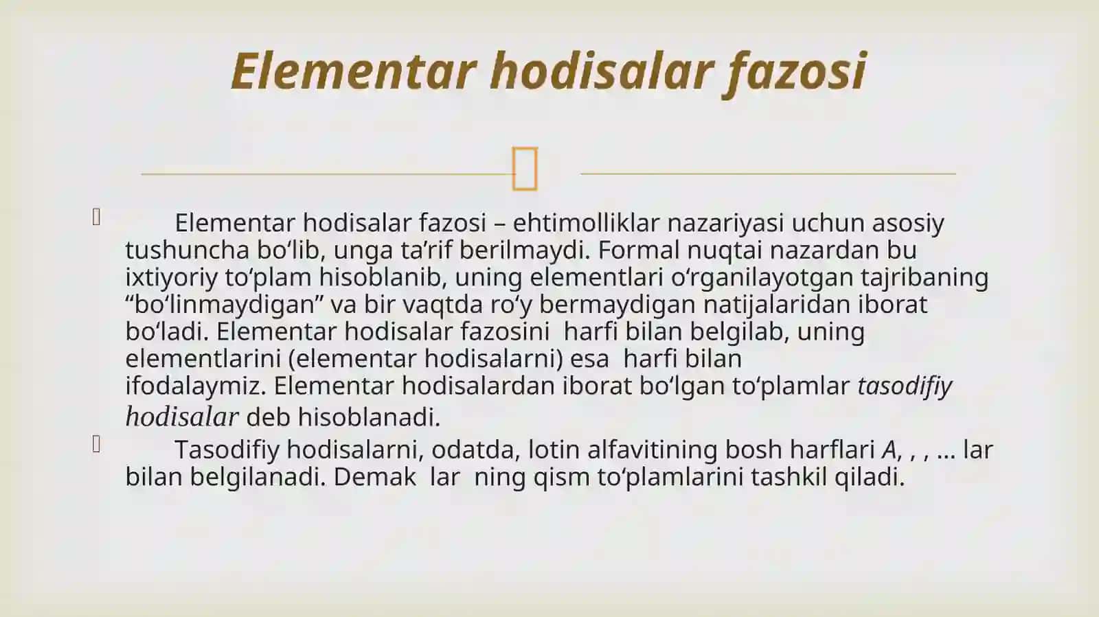 ELEMENTAHODISALAR FAZOSI 3