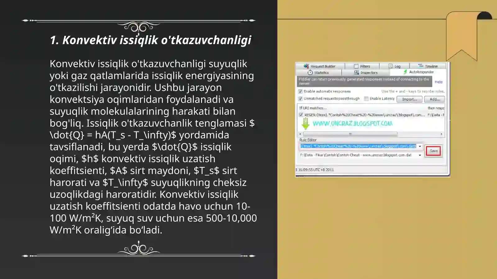 Konvektiv issiqlik almashinuvi 3