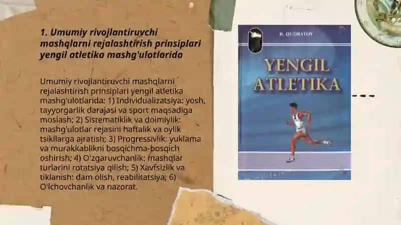 Yengil atletika bilan shug'ullantirish 3