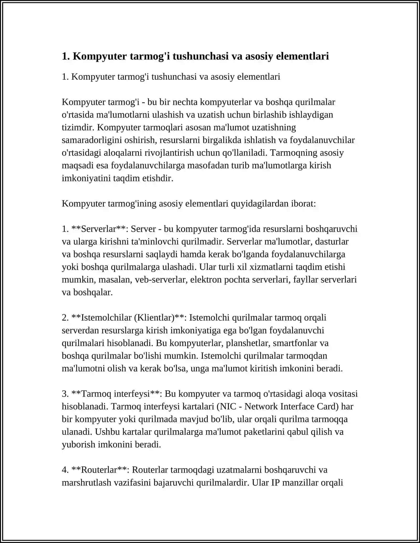 KOMPYUTER TARMOQLARI VA UNING TURLARI 3