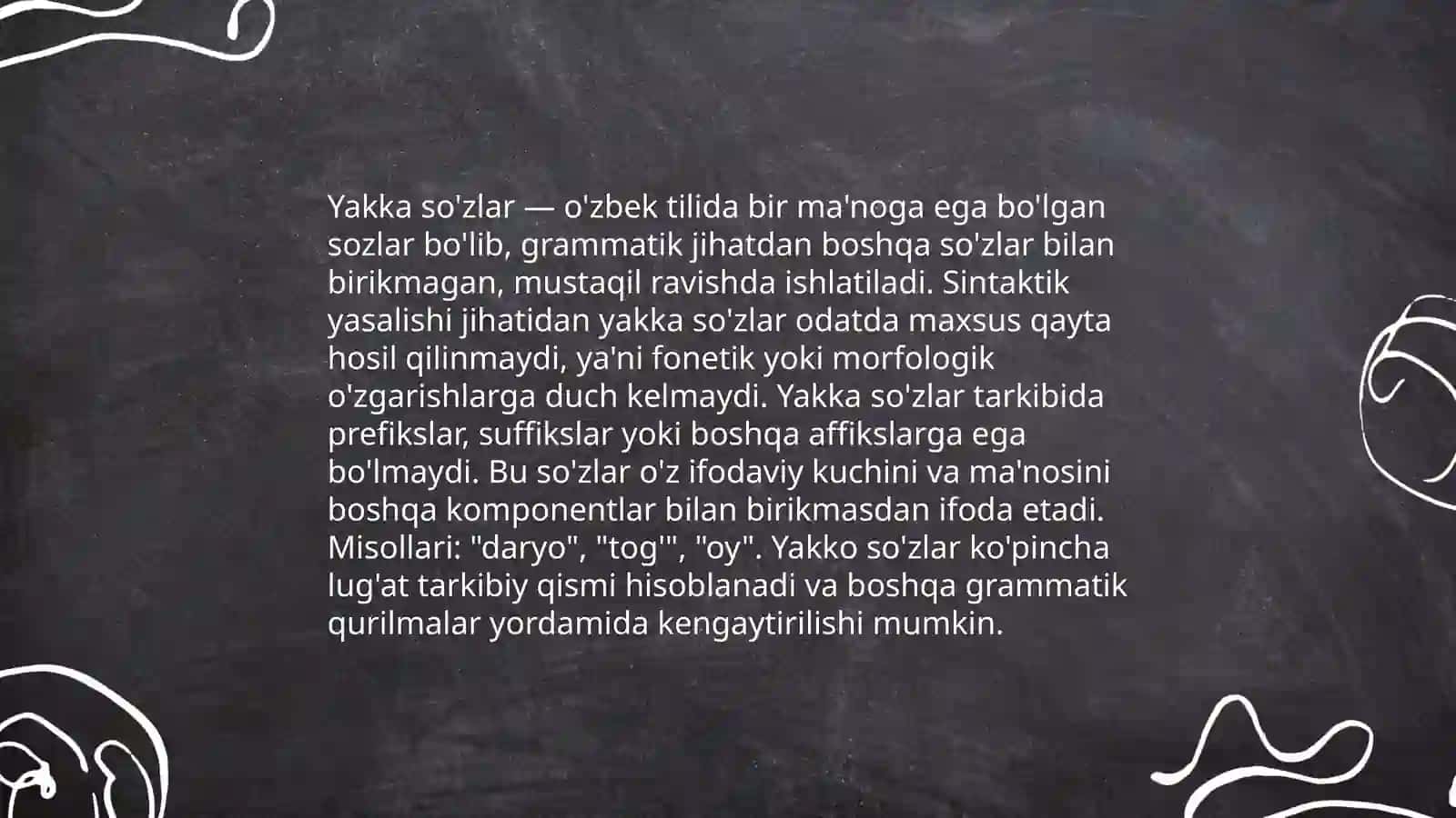 Yakka so'zlar va ularning sintaktik yasalishi 3