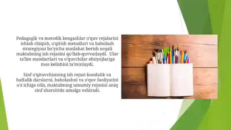 Maktab Ish Rejalari: Tuzuv va Amalga Oshirish 3