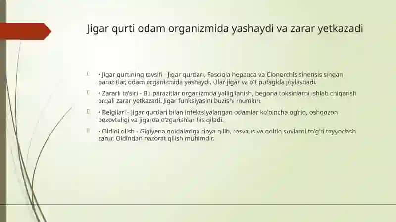 Jigar qurti, o'pka, mushuk so'rg'ichlari 3