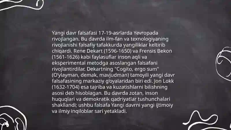 Yangi davr falsafasi 3