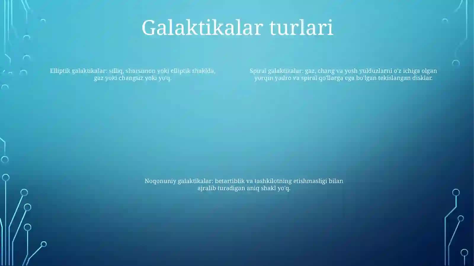 Gallaktikalar 3