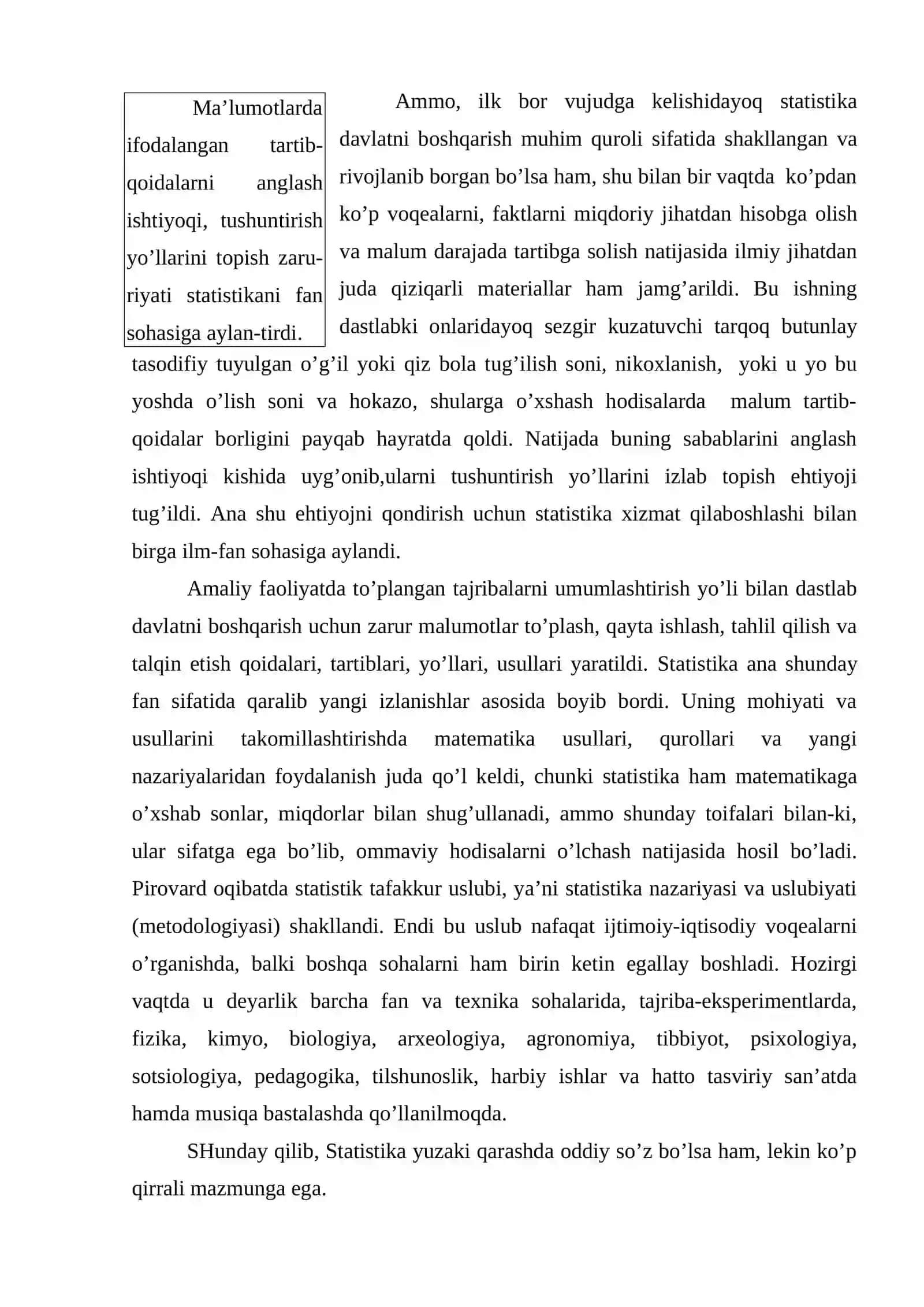 Statistika fanining predmeti va uslubi 3