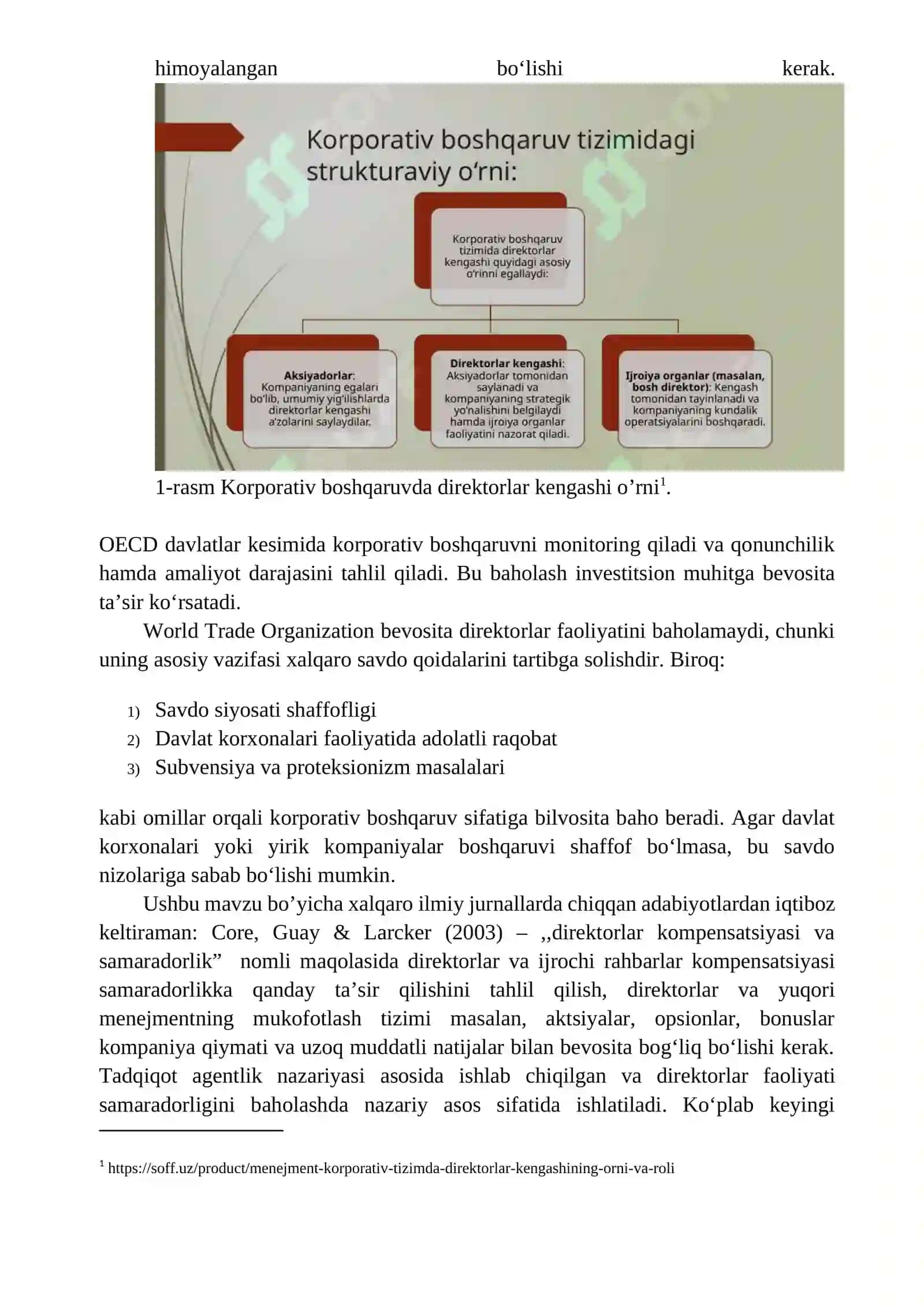 Direktorlar ishining samaradorligi va uni rag’batlantirish 3