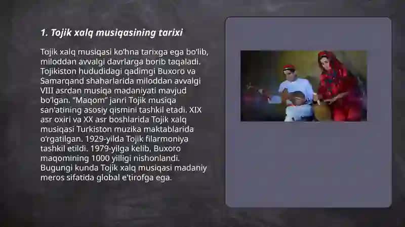 Tojik xalq musiqasi 3