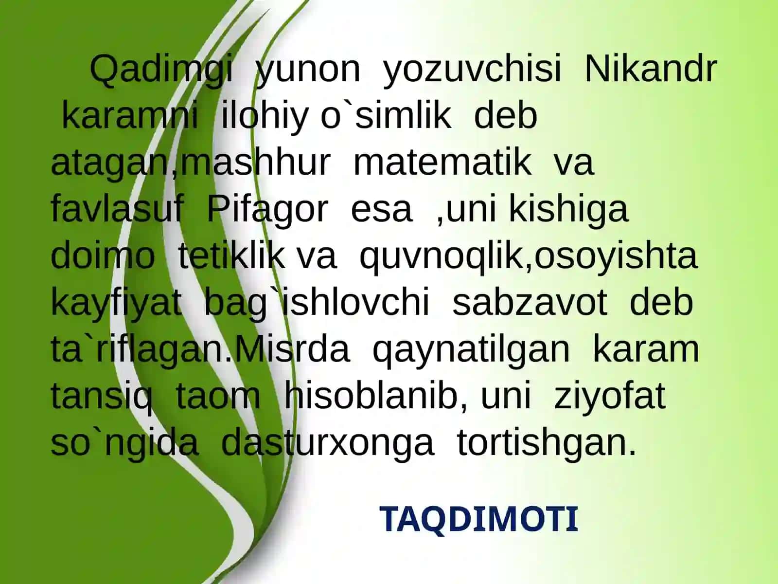 Qadimgi sabzavotlar 3