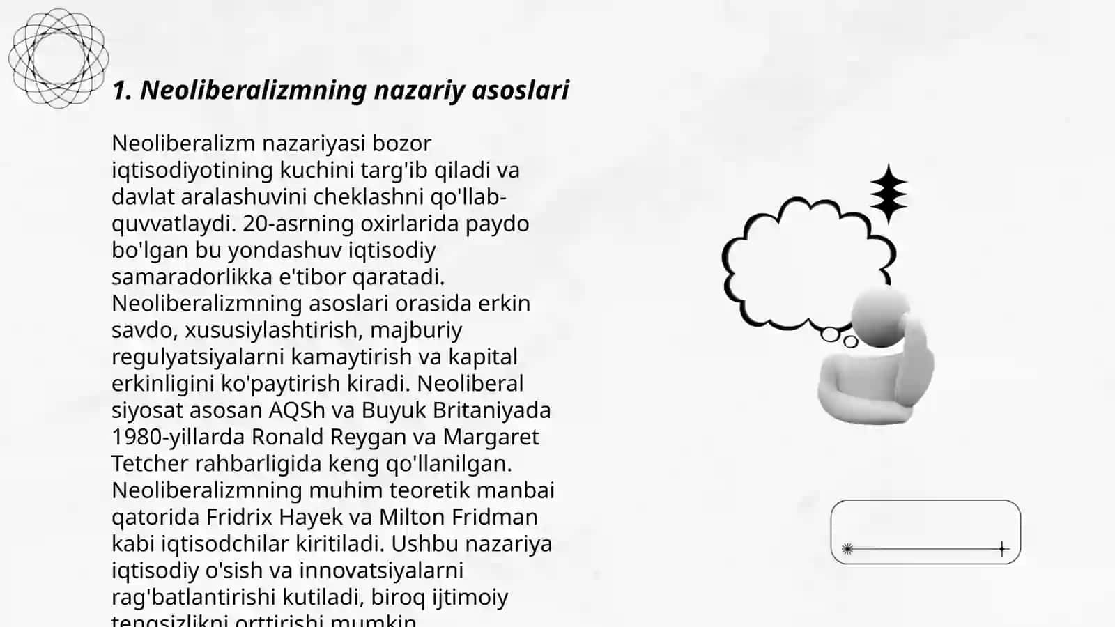 Neoliberalizm va ishtimoiy bozor xo'jaligi 3
