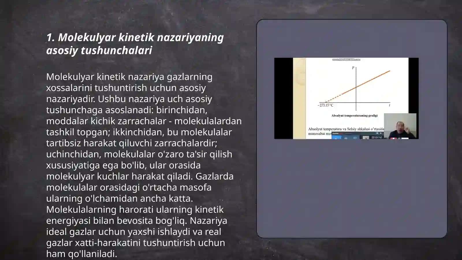 Modda tuzulishining molekulyar kinitik nazaryasi 3