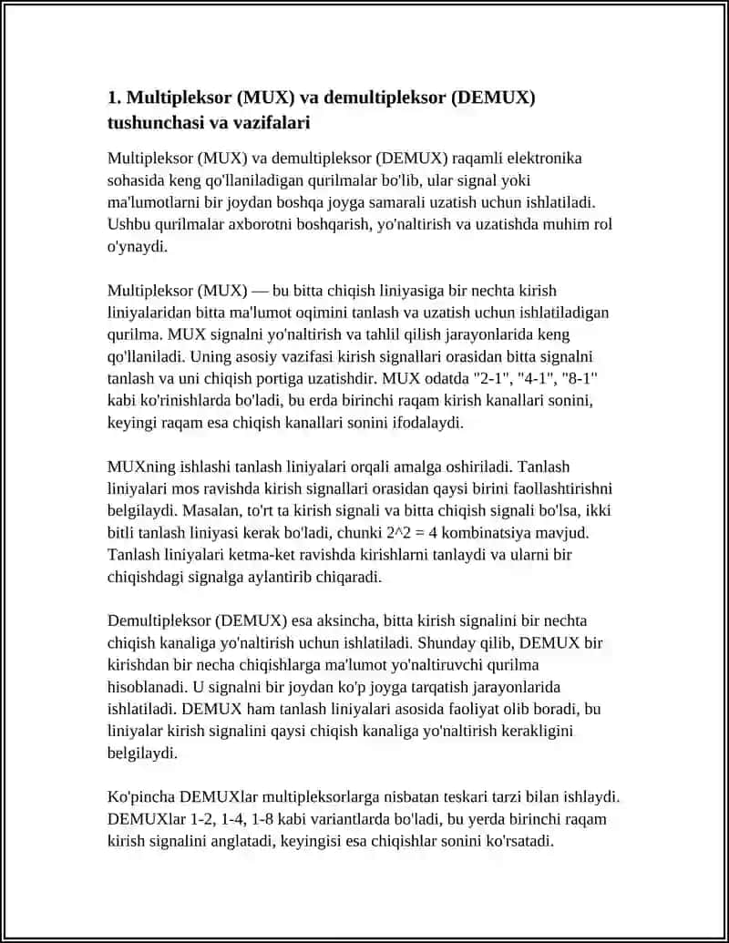 MULTIPLEKSOR VA DEMULTIPLEKSOR 3
