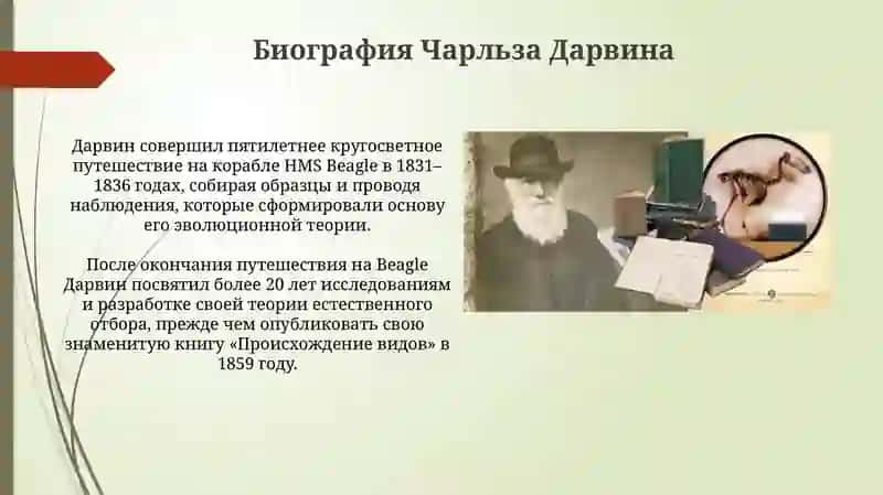 Ученый биолог Чарльз Дарвин 3