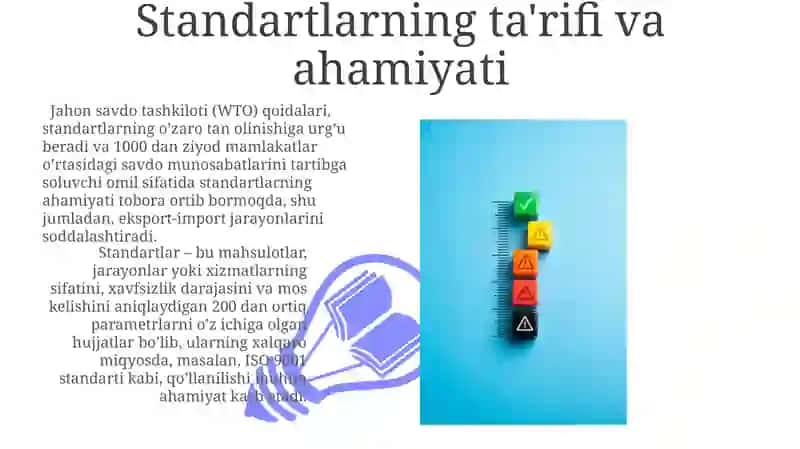 Standartlarning Ta'rifi va Ahamiyati 3