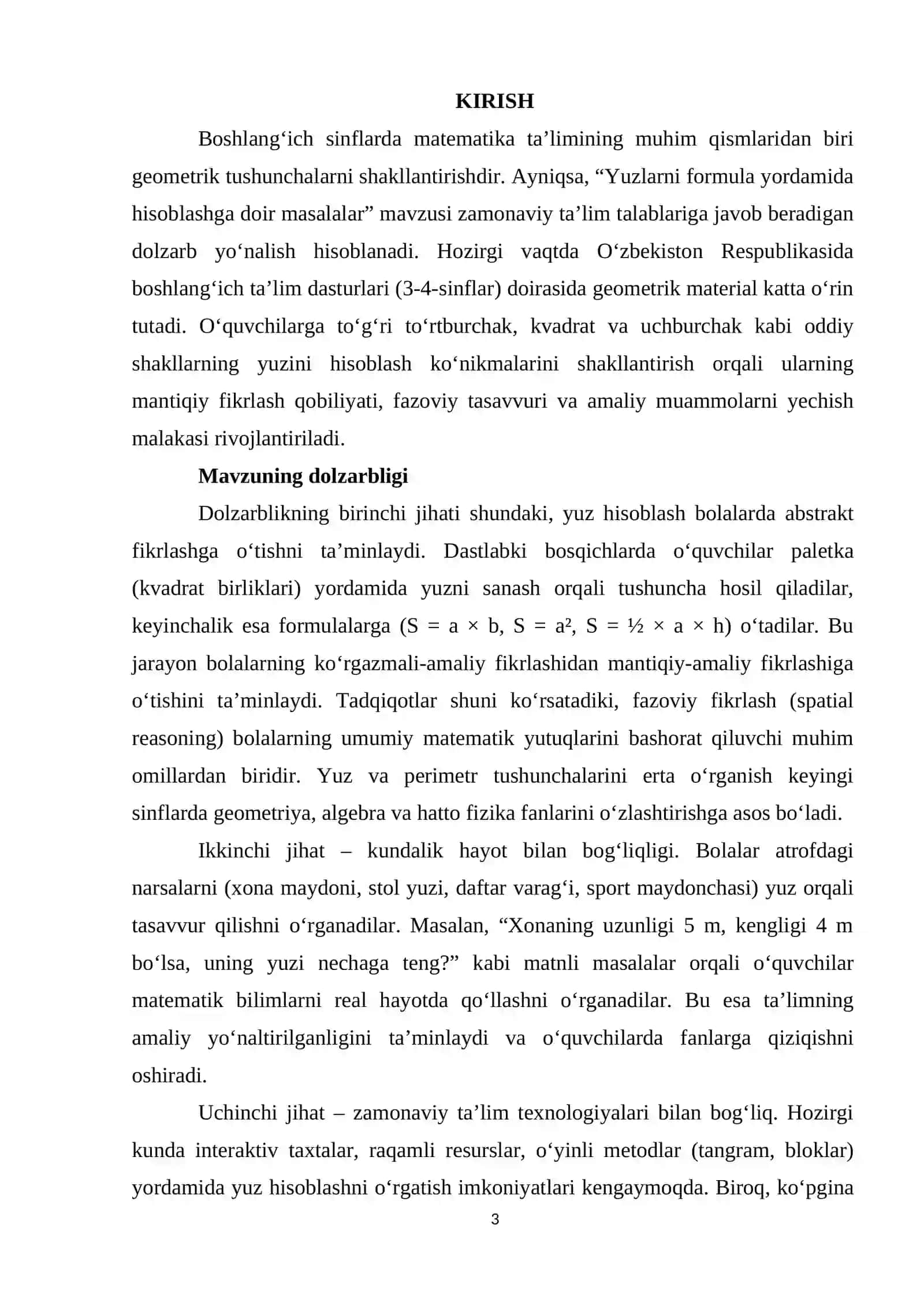 Yuzlarni formula yordamida hisoblashga doir masalalar 3