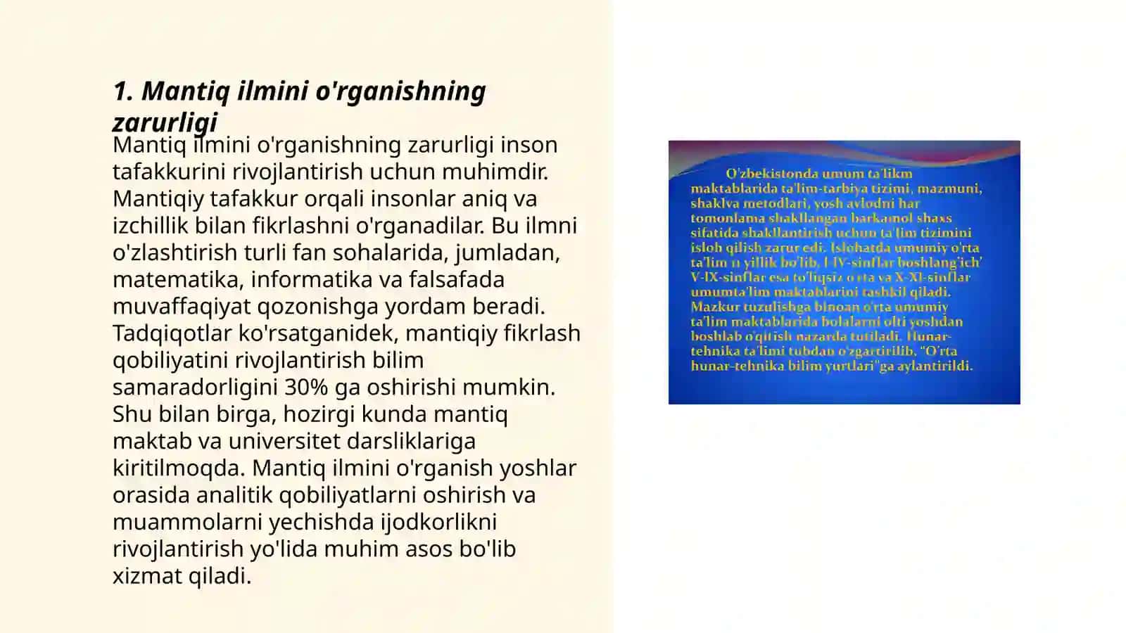 Inson hayotida mantiq ilmining ahamiyati 3