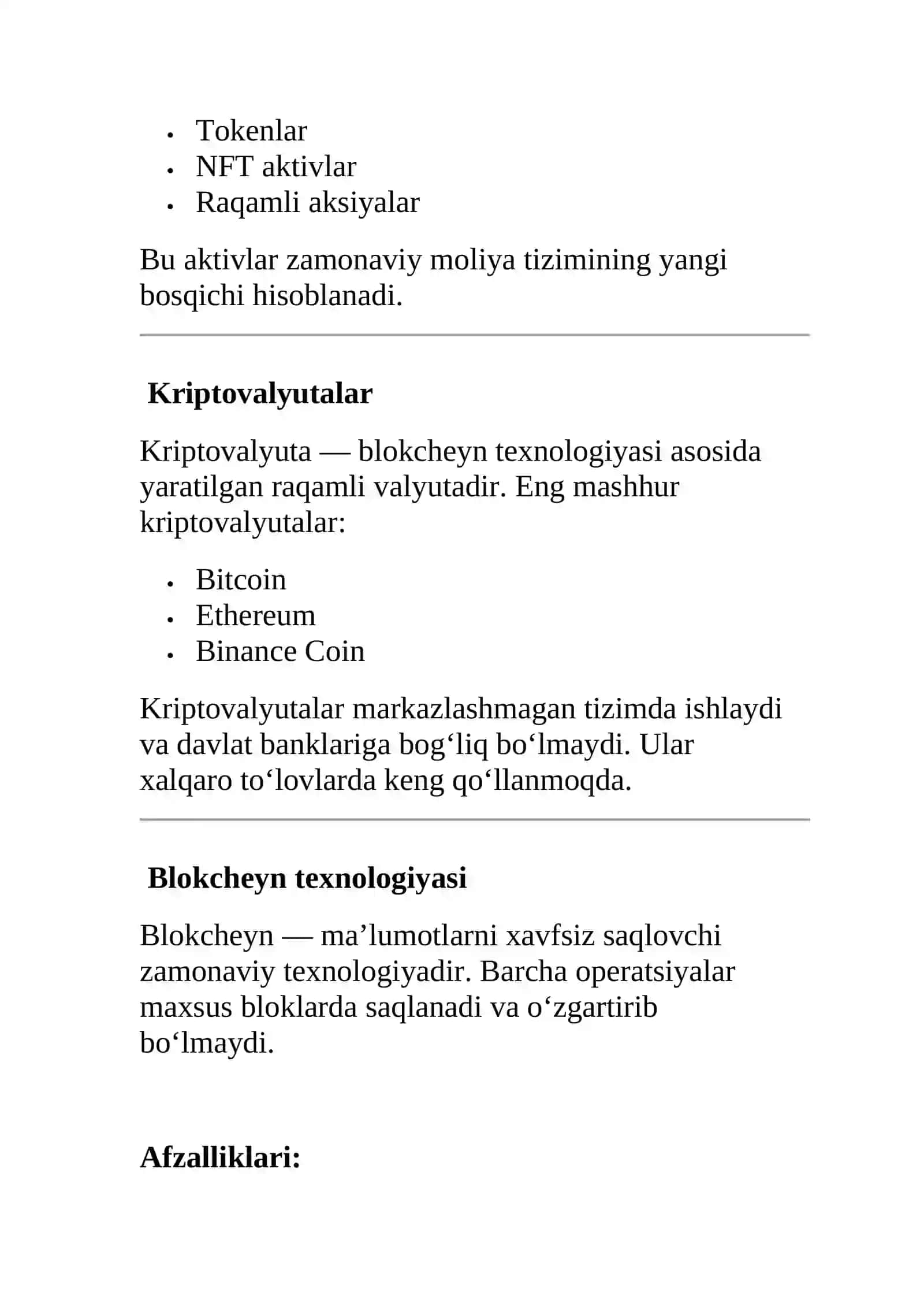 “RAQAMLI MOLIYAVIY AKTIVLAR” 3