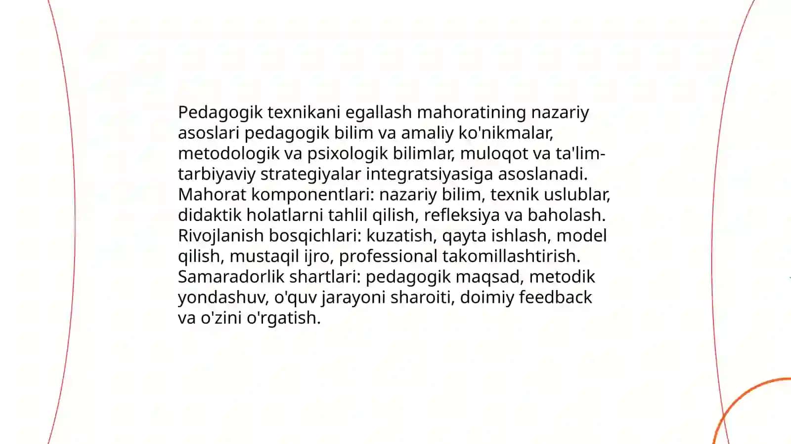 Pedagogik texnikani egallash maxorati 3