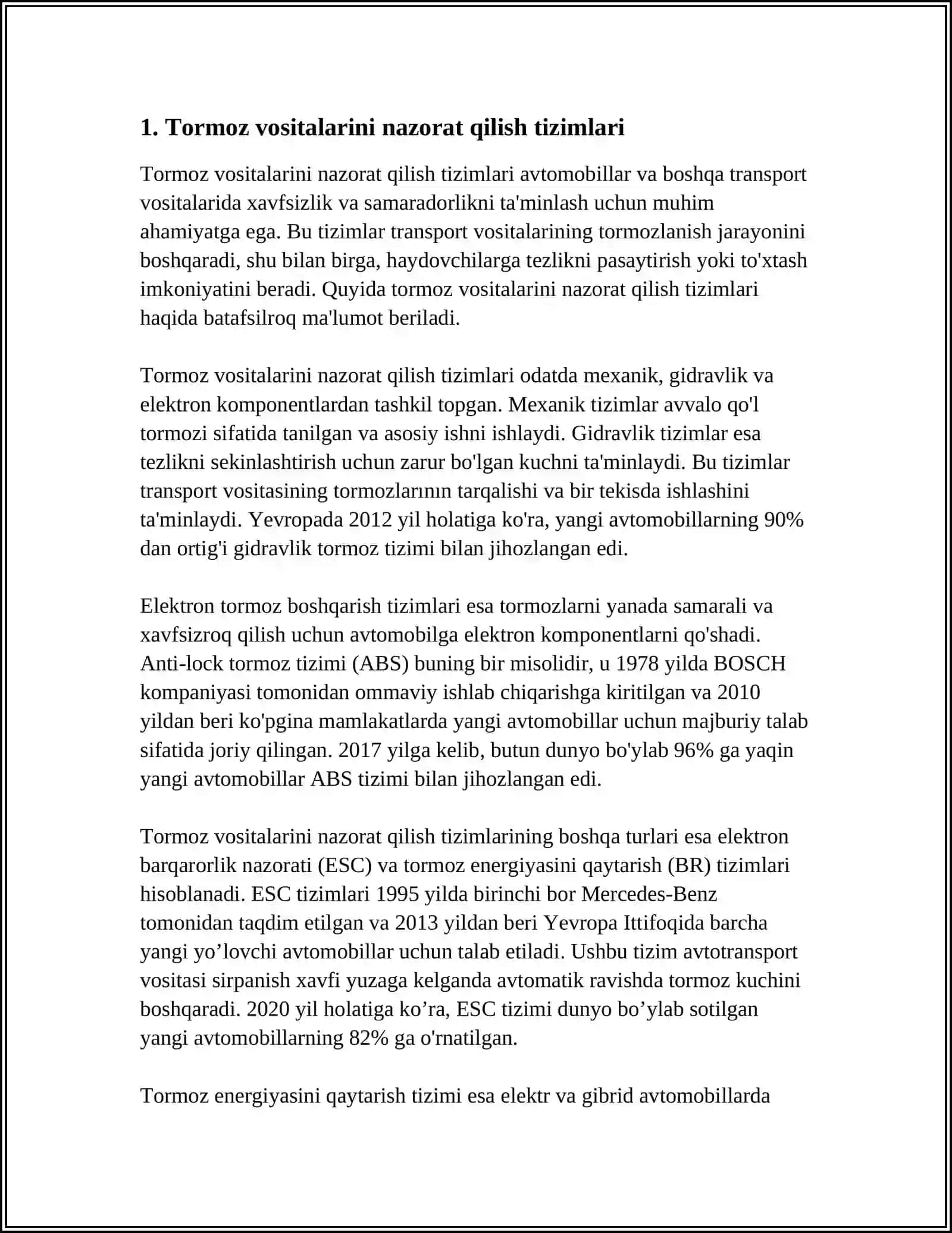TORMOZLARNI BOSHQARISHNING YORDAMCHI ASBOBLARI 3