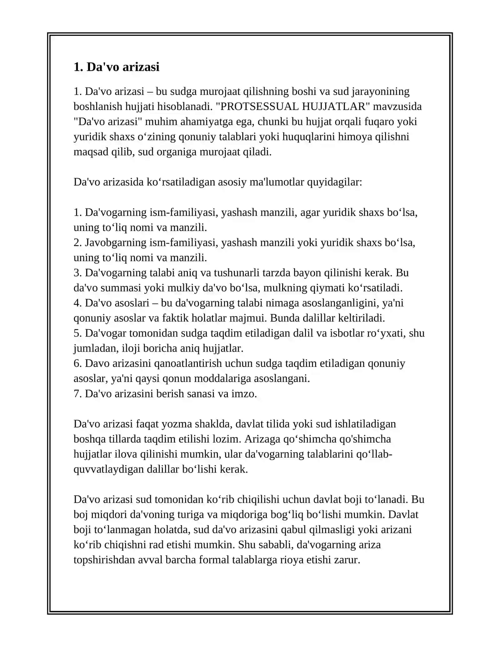 PROTSESSUAL HUJJATLAR 3