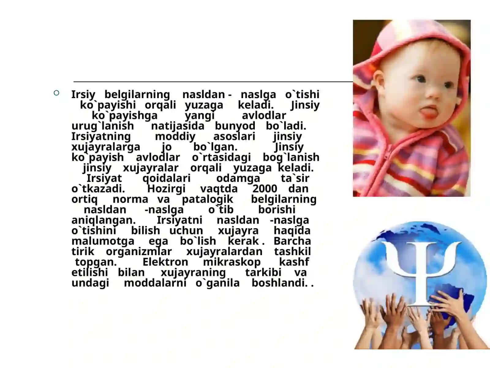 Irsiyat va irsiy kasalliklar 3