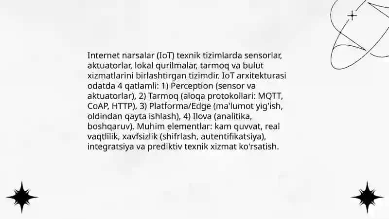 Texnik tizimlarda internet texnologiyalari 3