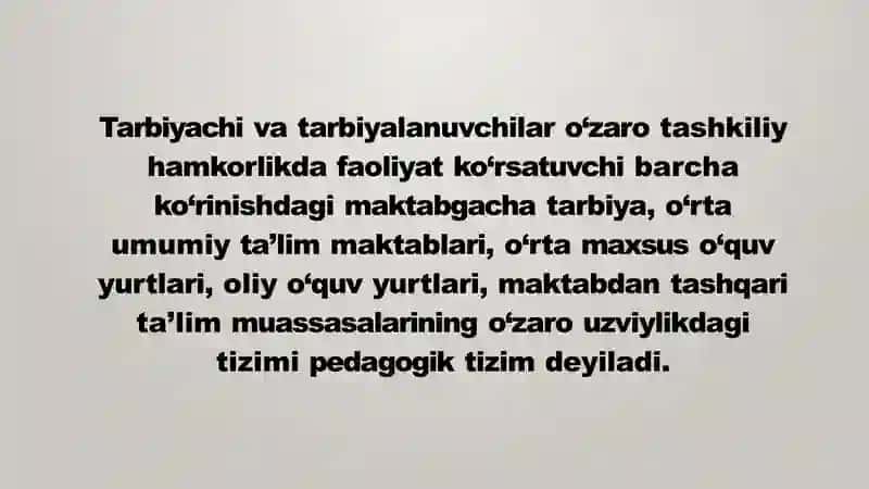 Yaxlit pedagogik jarayonning asosiy vazifalari 3