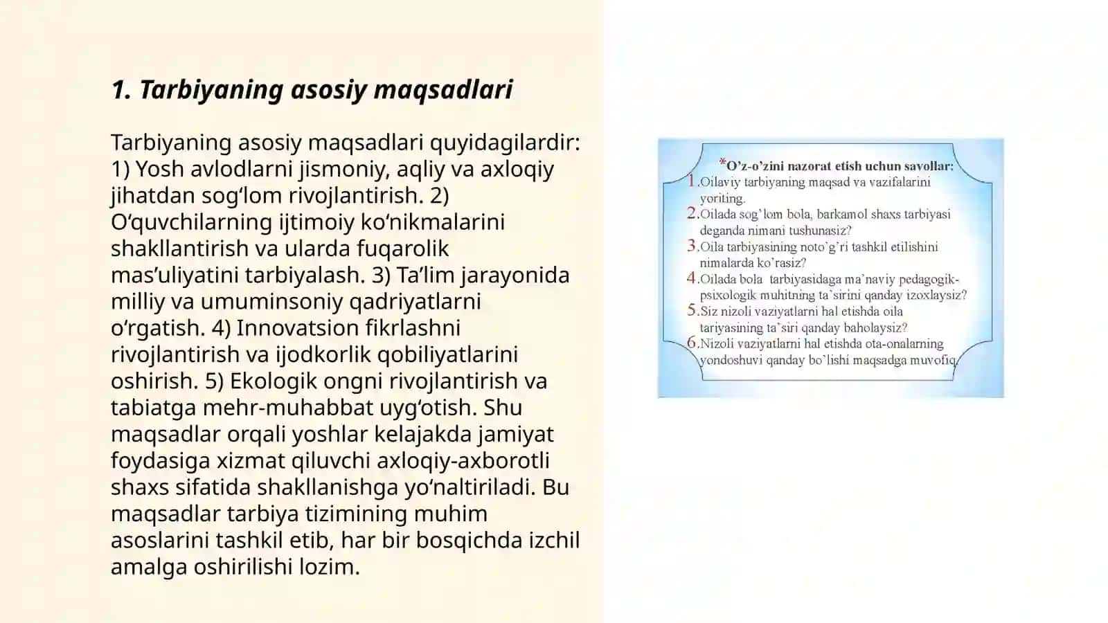 Tarbiyaning maqsad va vazifalari 3