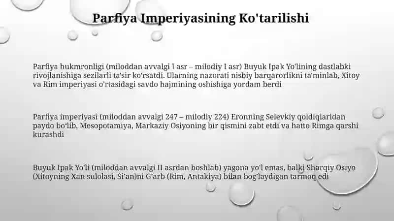 Buyuk Ipak yo‘lining shakllanish tarixi 3