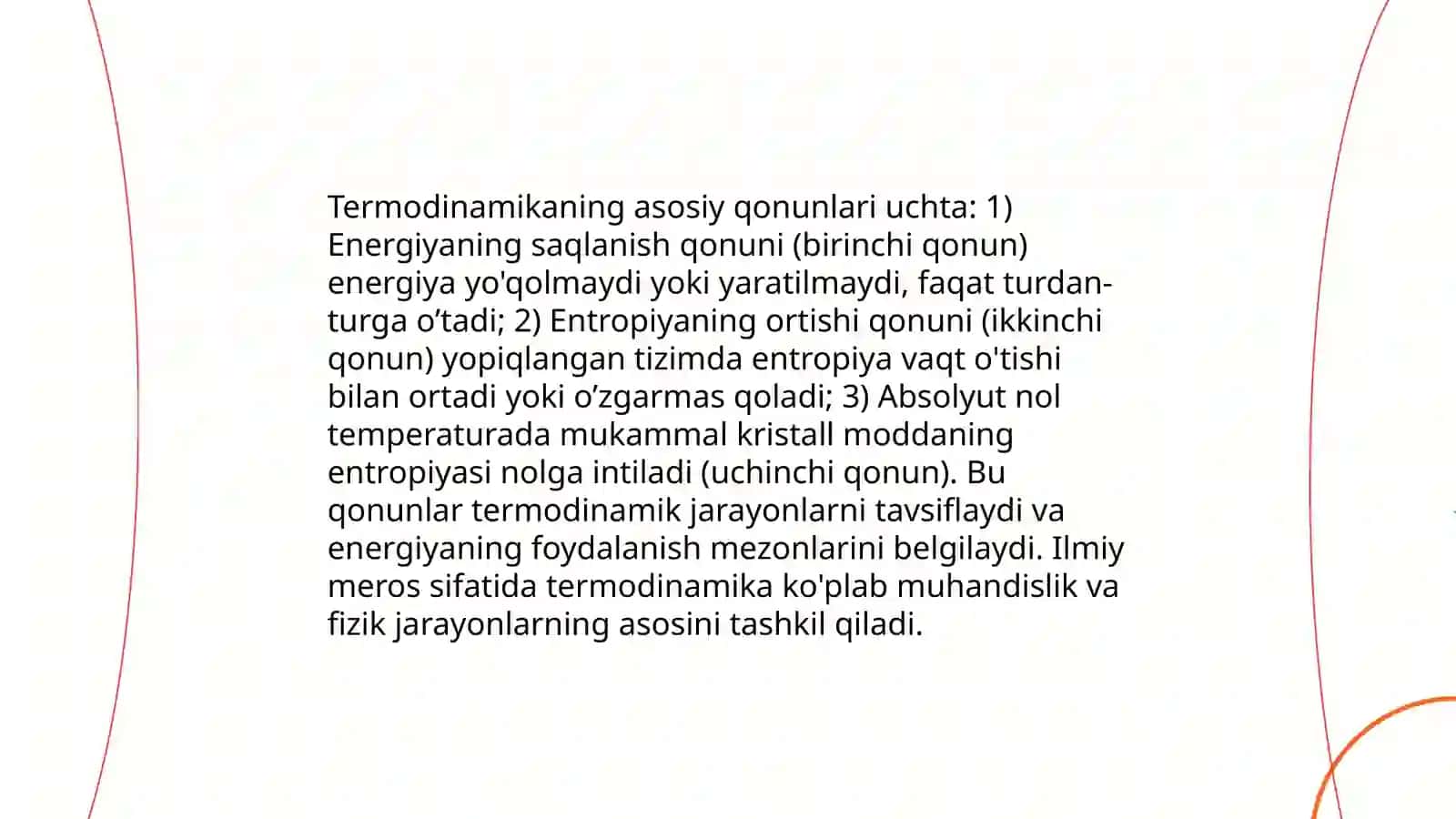 Termodinamika qonunlari va ularning tadbiqi 3